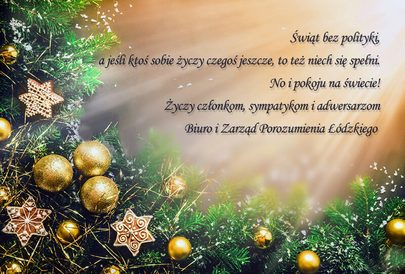 Życzenia świąteczne PŁ 2019