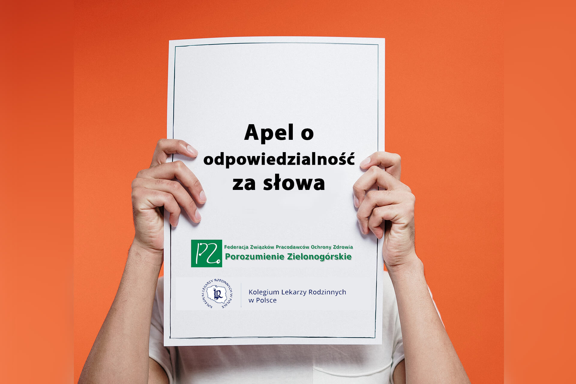 Apel lekarzy rodzinnych o odpowiedzialność za słowa