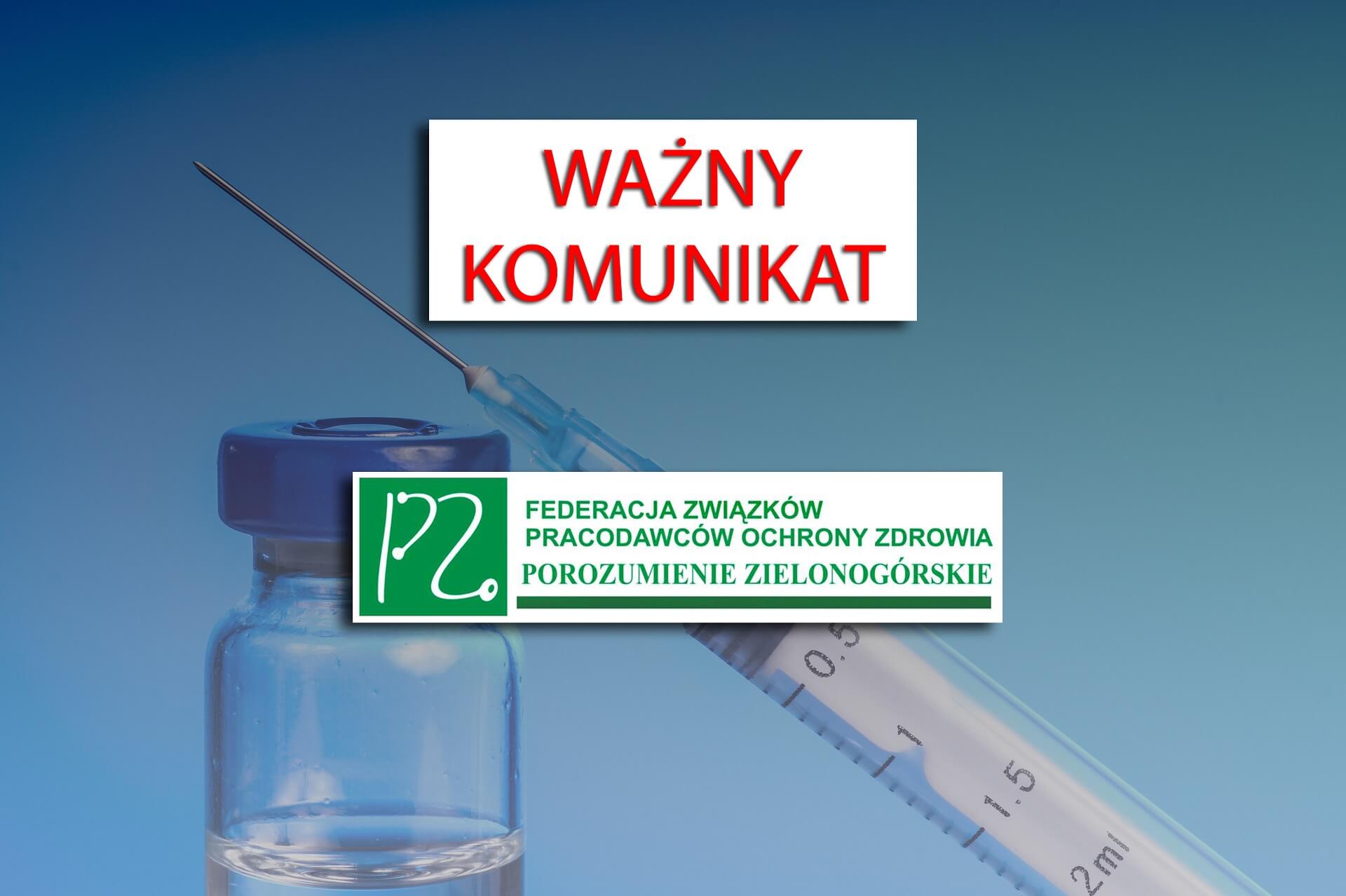 Komunikat PZ ws Narodowego Programu Szczepień