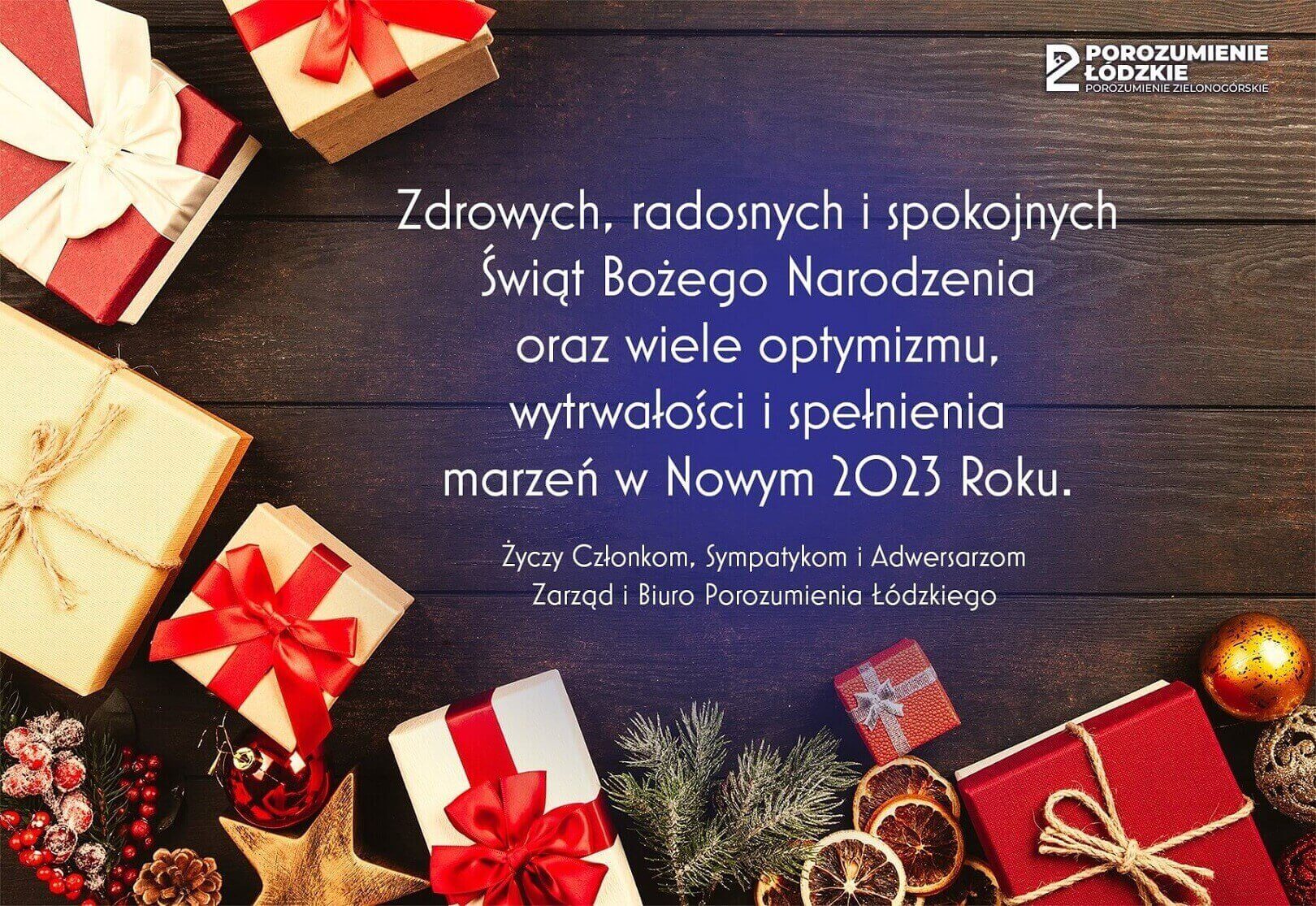 życzenia świąteczne PŁ