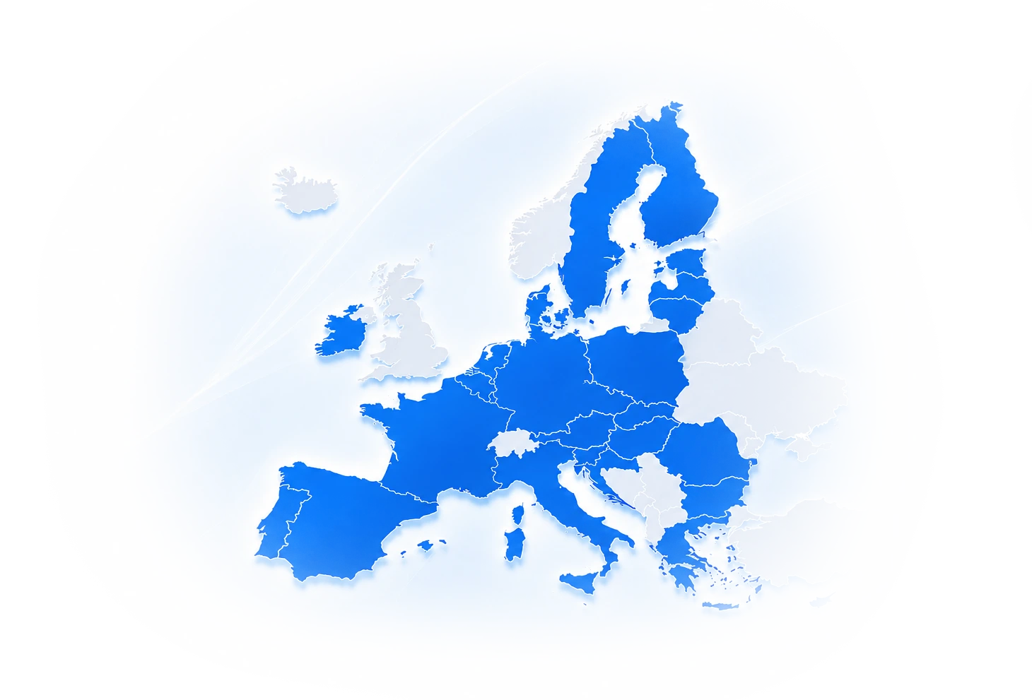 Mapa Europy - projekty unijne
